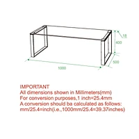 Glass/Chrome Coffee Table