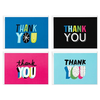 Hallmark Thank You Cards Assortment, Colorful Thanks (48 Cards with Envelopes for All Occasions)