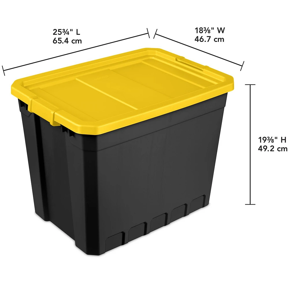 Sterilite 102L Modular Stackers- Yellow