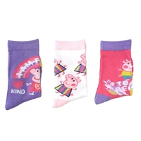 Mi-chaussettes Peppa Pig pour filles en paq. de 3