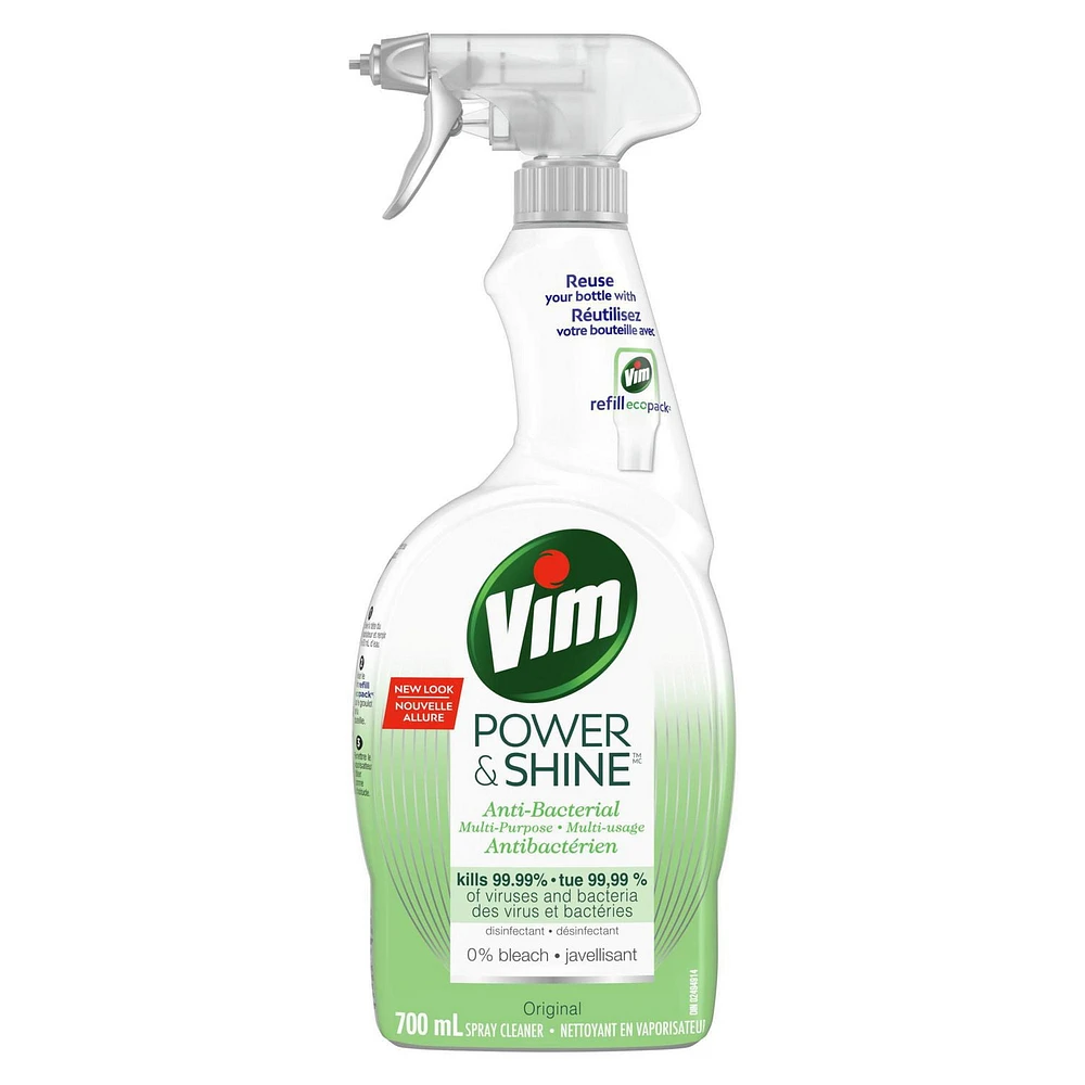 Vim Power and Shine Anti-Bacterial Spray, 700 ml Cleaner