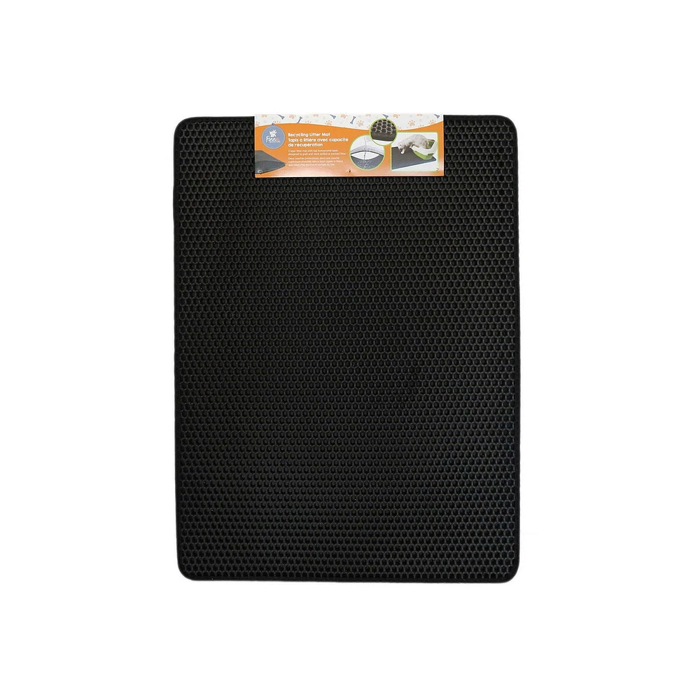 Finn & Winston Recycling Litter Mat - Black