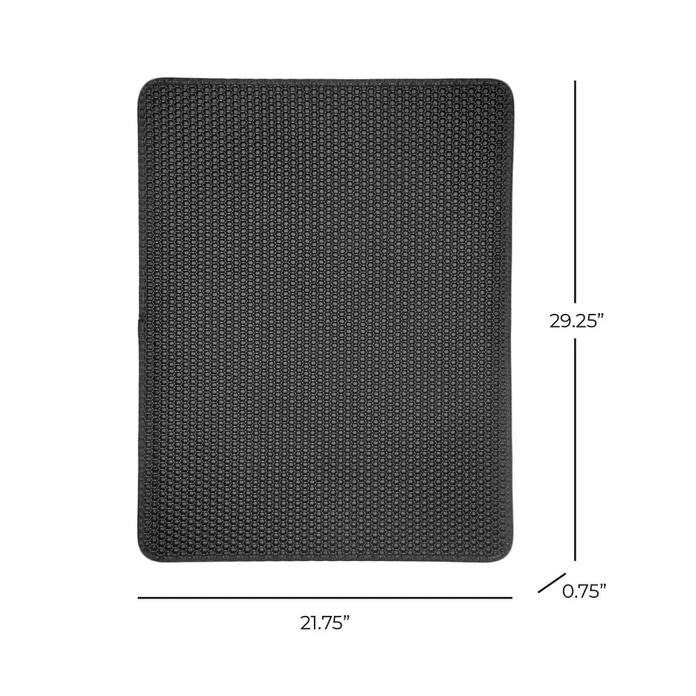 Finn & Winston Recycling Litter Mat - Black