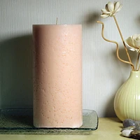 Hometrends 8" MAGNOLIA & MULBERRY Scented Pillar Candle, 4"Dia x 8"H