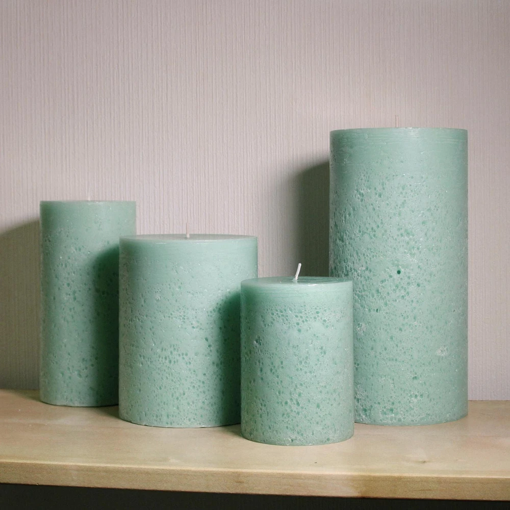 Hometrends 8" MORNING RAIN Scented Pillar Candle