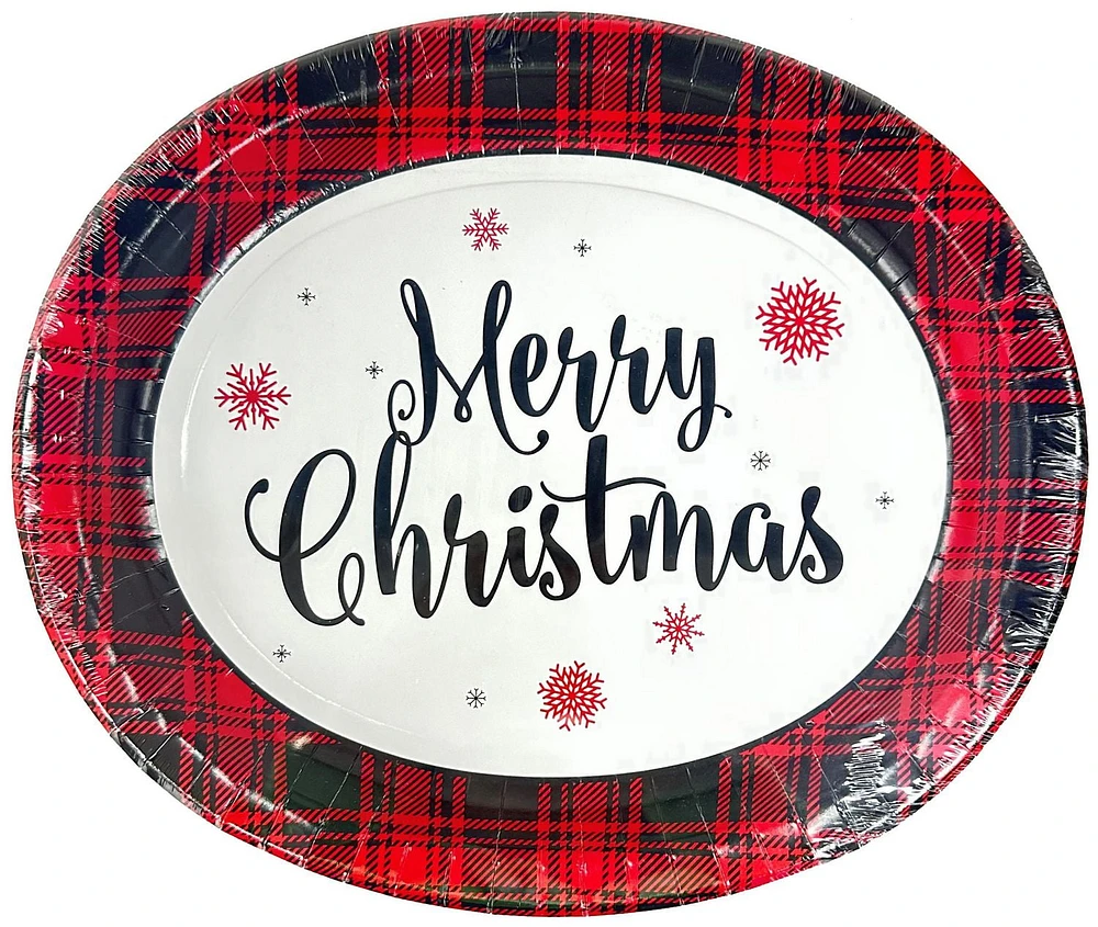 Christmas Paper Plate, 10.5" x 12.75", 8ct