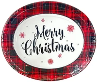 Christmas Paper Plate, 10.5" x 12.75", 8ct