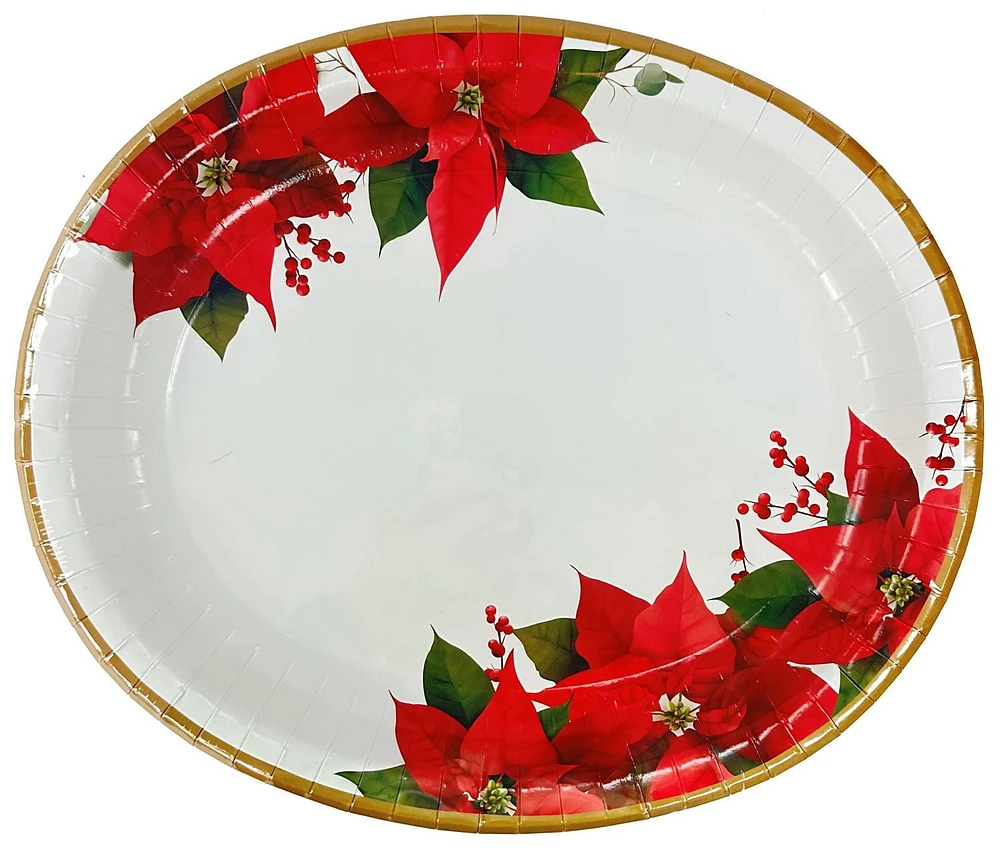 Christmas Paper Plate, 10.5" x 12.75", 8ct