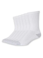 Hanes Men's P6 Cushion Odor Protection Crew Socks, 6-12