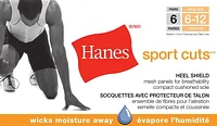 Hanes Men's Big And Tall 6 Pack Sport Cuts Heel Shield Sock