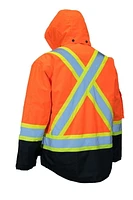 Parka de sécurité d'hiver Forcefield 6-in-1 Hi Vis avec veste bombardier amovible