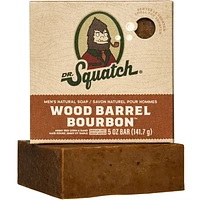 Dr. Squatch Natural Bar Soap Wood Barrel Bourbon, Weight 141.7 g