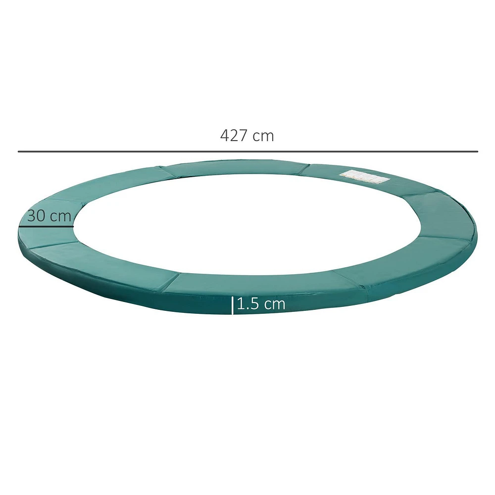 Soozier 14" Trampoline Pad Φ168" Trampolining Replacement Jump Green GYM