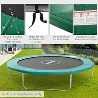 Soozier 14" Trampoline Pad Φ168" Trampolining Replacement Jump Green GYM