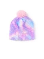 Chapeau sherpa doux au sucre arc-en-ciel, écharpe et ensemble de gants