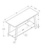 Monarch Specialties Tv Stand, 42 Inch, Console, Media Entertainment Center, Storage Shelves, Living Room, Bedroom, Laminate, Brown, Contemporary, Modern