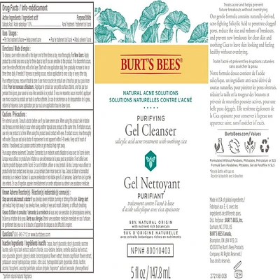 Burt's Bees Natural Acne Solutions Purifying Gel Cleanser