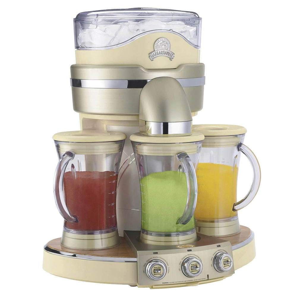 Margaritaville Tahiti Frozen Concoction Maker, Party-Sized Smoothie & Frozen Drink Blender with 3 Blending Jars