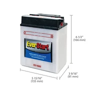EverStart POWERSPORT ES14AA2, 12 Volt, Power Sports Battery, 190 CCA, Everstart, Power Sports Battery