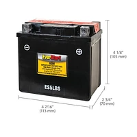 EverStart POWERSPORT ES5LBS, 12 Volt, Power Sports Battery, 75 CCA, Everstart, Power Sports Battery