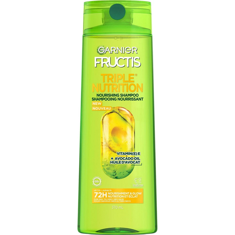 Garnier Fructis, Shampooing Triple Nutrition 370 mL, Shampoing Triple Nutrition