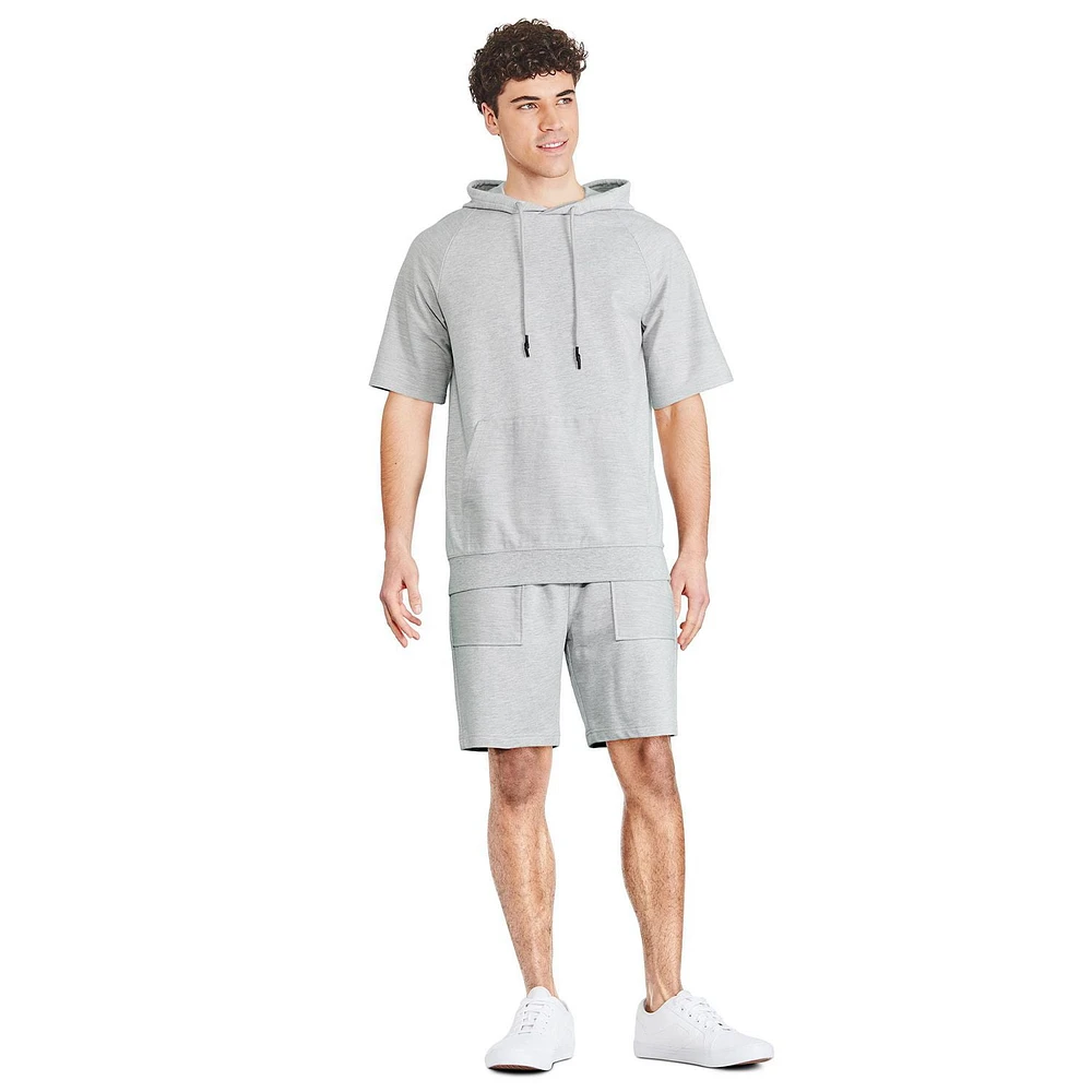 Haut à capuchon en tissu éponge bouclé George pour hommes Tailles P-2XL