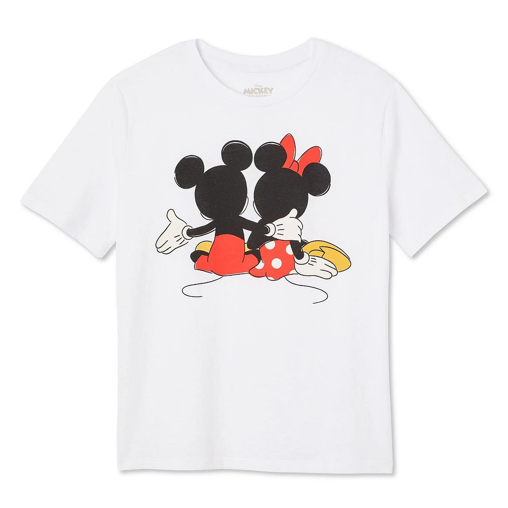 Disney Women's Mickey and Minnie Mouse Tee