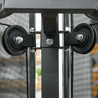 Soozier Multi Home Gym Equipment, Workout Station with 99lbs Weight Stack