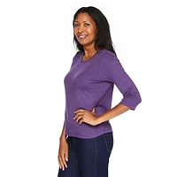 Penmans Women's 3/4 Sleeve Crew Neckline Top