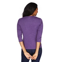 Penmans Women's 3/4 Sleeve Crew Neckline Top