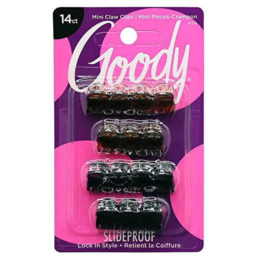 Goody Classics Micro Mini Clips - Brown/Black, Goody Mini Clips