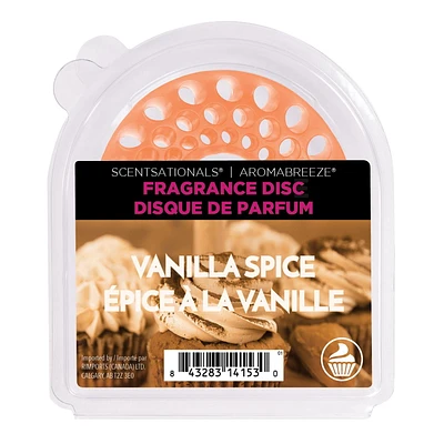 Disque de Parfum AromaBreeze ScentSationals - Épice à la vanille Disc de parfum