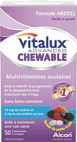 VITALUX® Advanced, Chewable Ocular Multivitamin, Macular Degeneration Supplement with AREDS 2, AMD, 50 Chewable Tablets