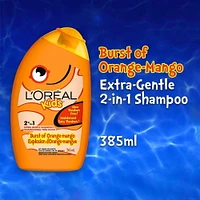 L'Oréal Kids Shampoo, Orange-Mango 2-In-1 Extra Gentle, 265 mL