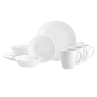 Corelle® Winter Frost White Dinnerware Set 16pc, Dinner Bread Bowl & Mug