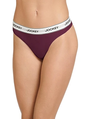 Jockey® Essentials Women's Cotton Stretch Thong - 3 pack, Cotton Stretch Thong