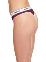 Jockey® Essentials Women's Cotton Stretch Thong - 3 pack, Cotton Stretch Thong