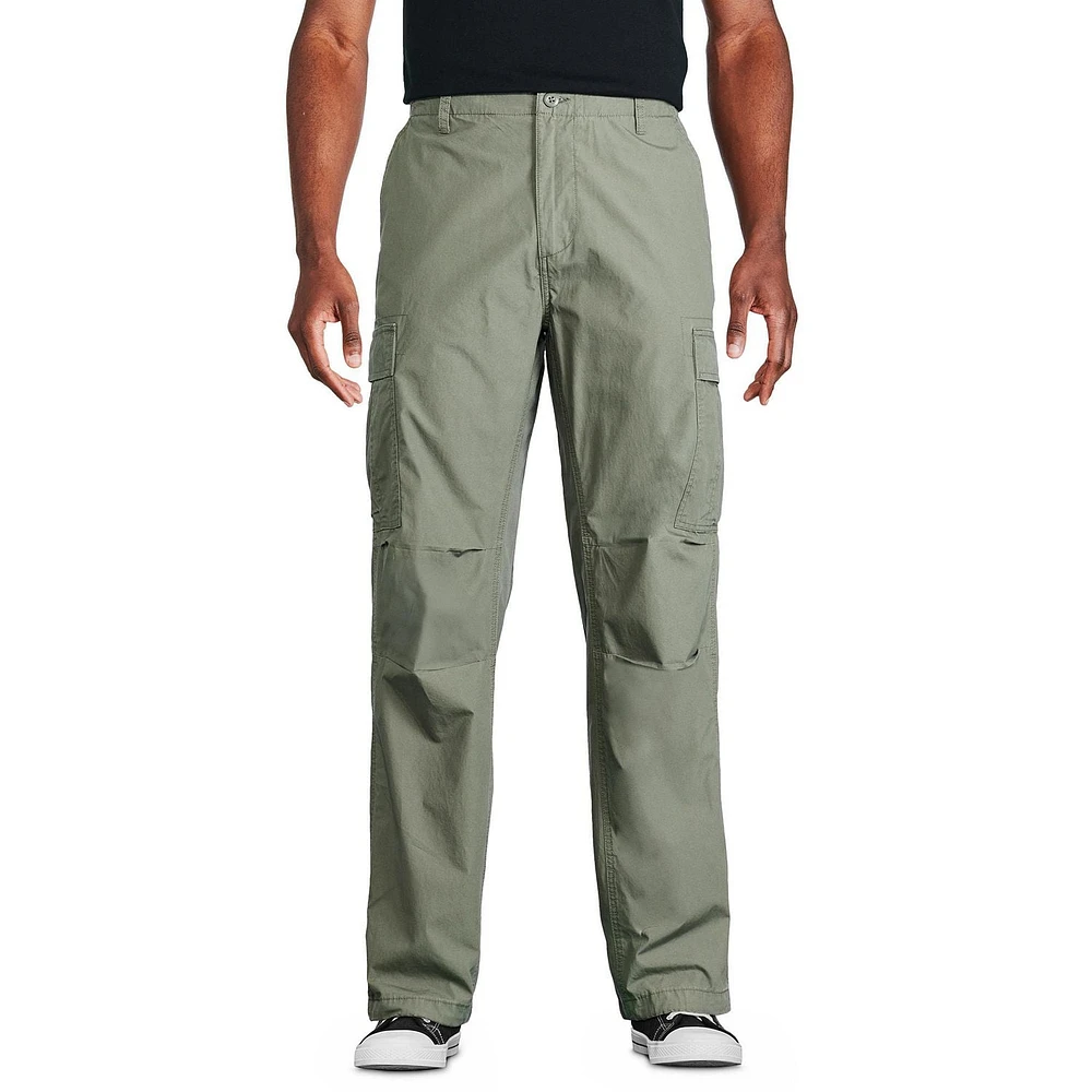 Pantalon cargo en twill George pour hommes Tailles P-2XL