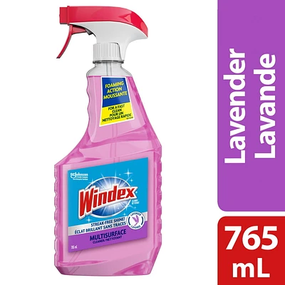 Windex® Multi-surface Cleaner with Lavender Scent, Perfect for Countertops, Bathrooms and More, 765mL