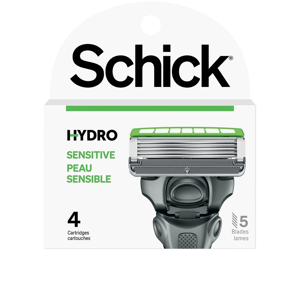 Schick Hydro Sensitive Skin Men’s Razor Refills, 4 Razor Refills
