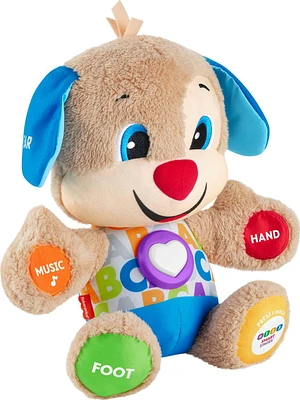 Fisher-Price Laugh & Learn Smart Stages Puppy Musical Plush Toy for Infants and Toddlers - English Edition, 3 to 8 years