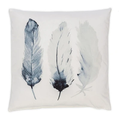 hometrends Feather Print Decorative Pillow, 18"x18"