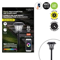 APP CONTROLLED SOLAR LED STAKE LIGHT,COLOUR-CHANGING WITH FUNCTIONS & WHITE OPTIONS