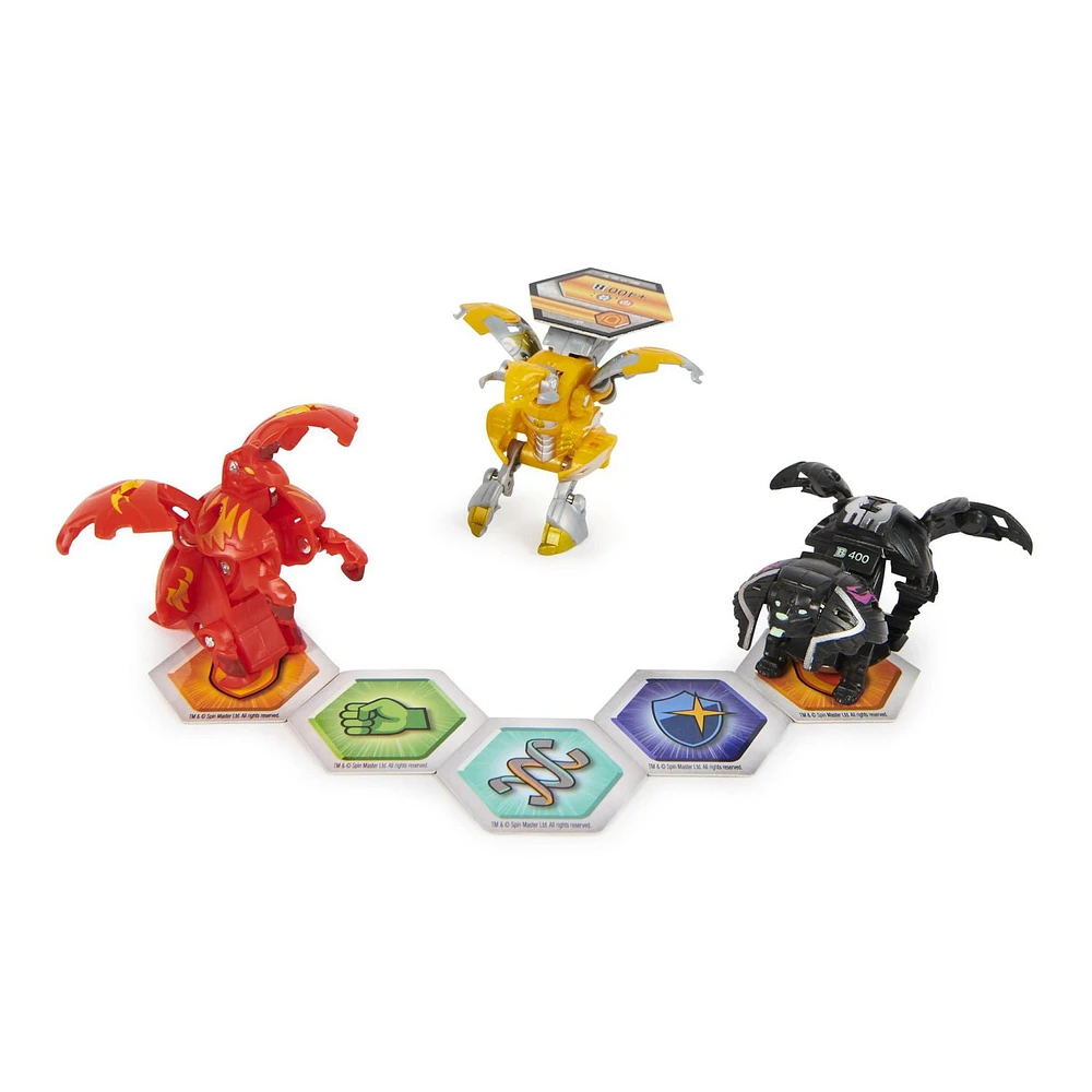 Bakugan Evolutions Starter Pack 3-Pack, Eenoch Ultra with Neo Pegatrix and Pharol, Collectible Action Figures, Ages 6 and Up