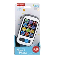 Fisher-Price Laugh & Learn Smart Phone, Grey - English Edition