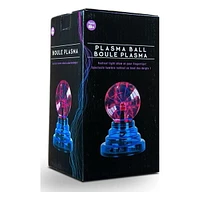 Tradeopia Interactive 3.5″ Plasma Ball – Purple with Blue Base, Responsive to Sound and Sensitive to Touch