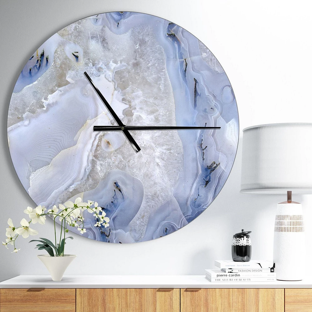 Designart 'Agate Stone  ' Modern wall clock