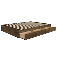 Nexera Nocce 3 Drawer Storage Bed, Truffle