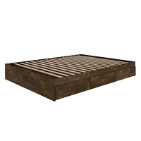 Nexera Nocce 3 Drawer Storage Bed, Truffle