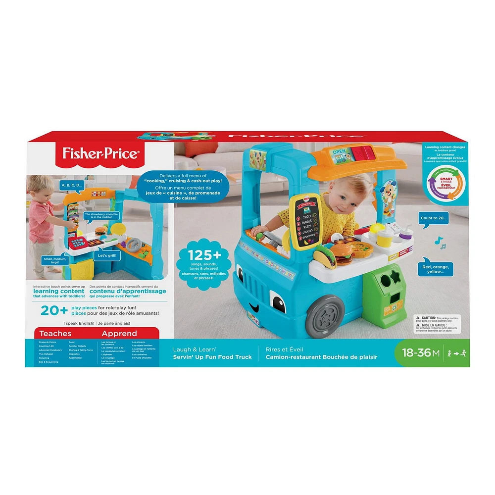 Fisher-Price Laugh & Learn Servin' up Fun Food Truck-English Version